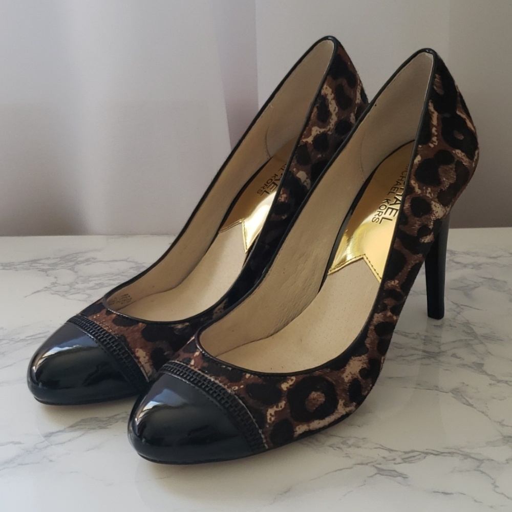 Michael kors leopard print heels